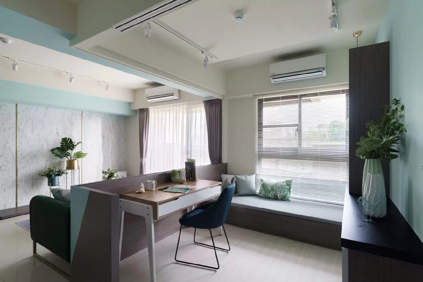 現代北歐風格效果圖賞析 漸變藍的純凈空間 現代北歐風格效果圖賞析 漸變藍的純凈空間