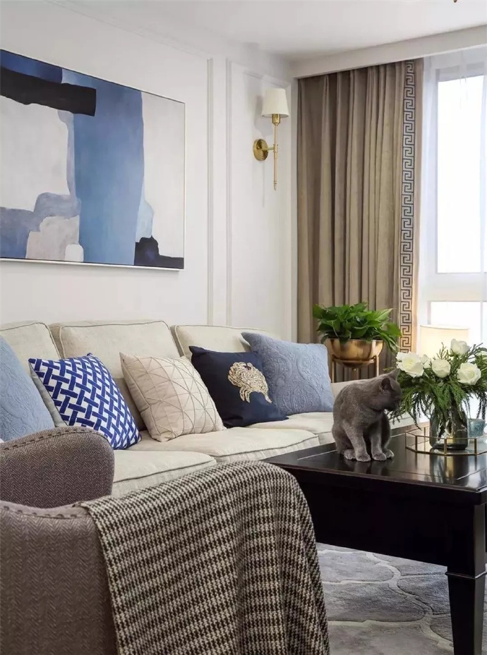 [裝修案例]80平米美式風格裝修效果圖欣賞 利用好每一處空間讓生活更有品質(zhì)