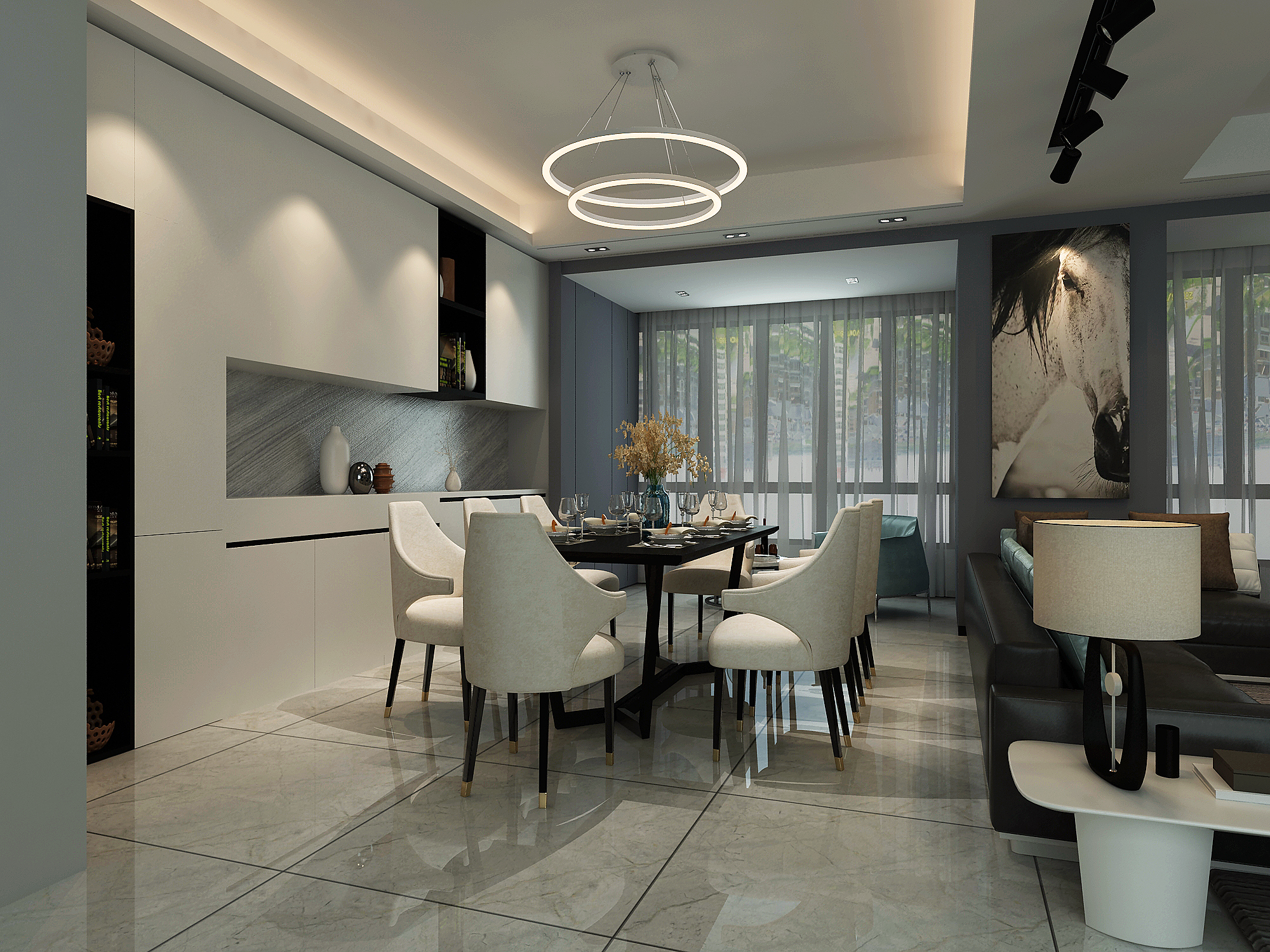 龍湖九里晴川-現(xiàn)代簡約-臥室設計效果圖